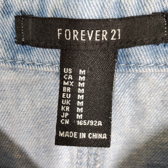 FOREVER 21 BIB OVERALL MINI DRESS - Picture 4 of 5